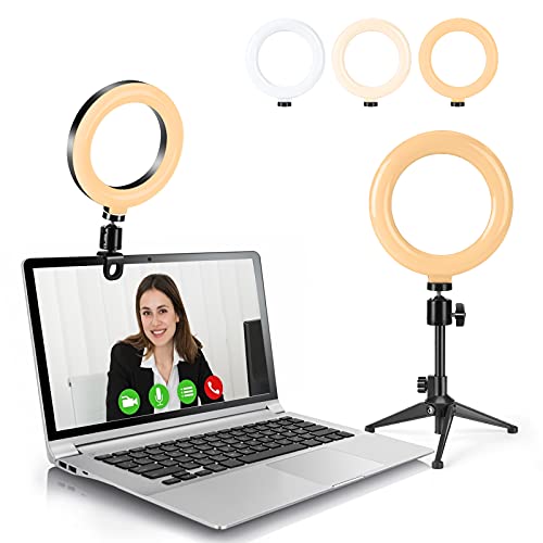Video Conference Lighting Kit with Selfie Ring Light and Tripod Stand