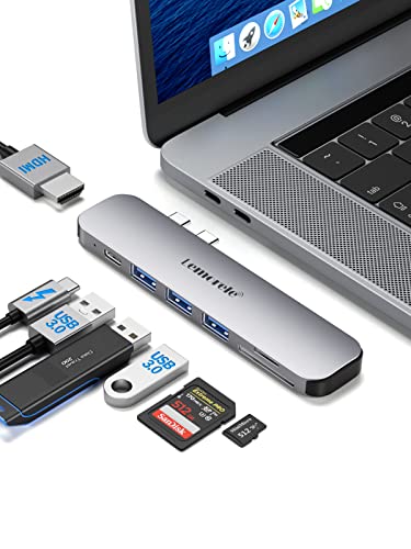 Lemorele USB C Hub for MacBook Pro/Air: 7 in 2 Multiport Adapter