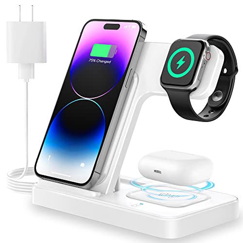Fast Wireless Charging Station for iPhone, Apple Watch & AirPods