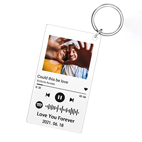 Custom Acrylic Spotify Music Keychain