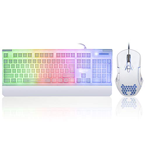 Rainbow LED Backlit Gaming Keyboard and Mouse Combo