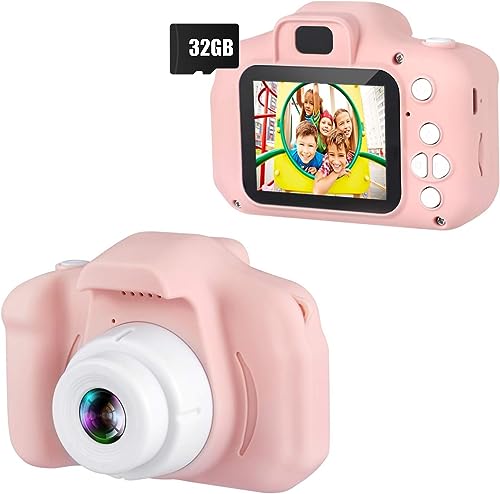 Kids Digital Camera with 2.0” Color Display Screen (Pink)