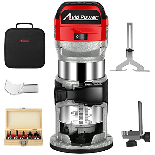 AVID POWER 6.5 Amp Compact Wood Router