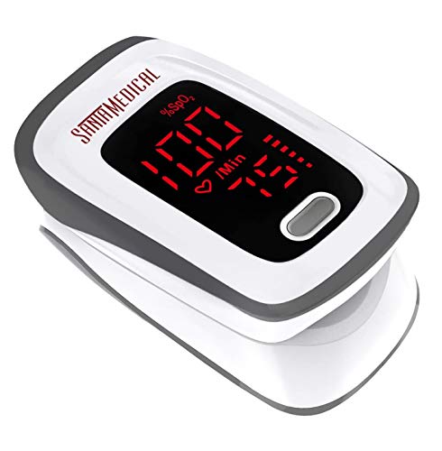 Portable Fingertip Pulse Oximeter with LED Display - Monitor SpO2 and Pulse Rate