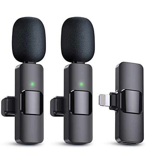Wireless Lavalier Microphones for iPhone, iPad