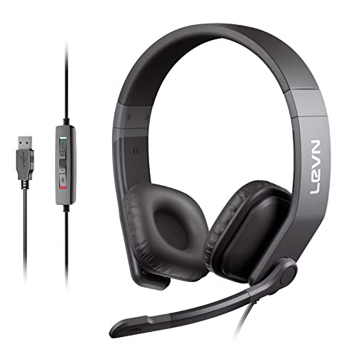 LEVN Wired Headset with Noise Cancelling