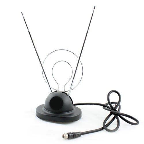 Wideskall® TV Antenna for HDTV Ready VHF UHF Dual Loop Coaxial