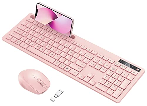 Vivefox Pink Wireless Keyboard