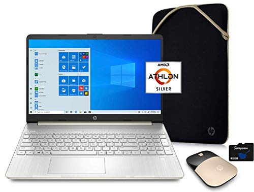HP 2021 15.6" HD Laptop Computer with AMD Athlon Silver N3050U