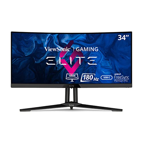 ViewSonic Elite XG340C-2K Curved Gaming Monitor
