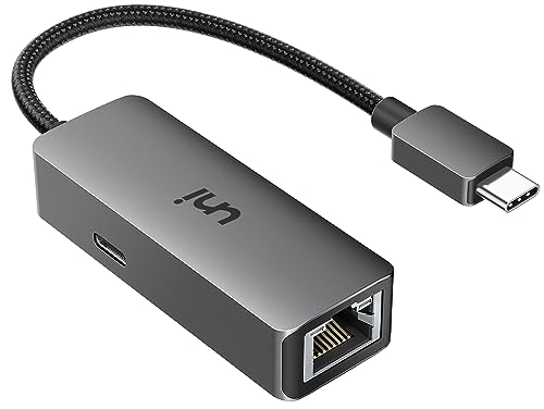 USB C Ethernet Adapter with 100W Charging Port