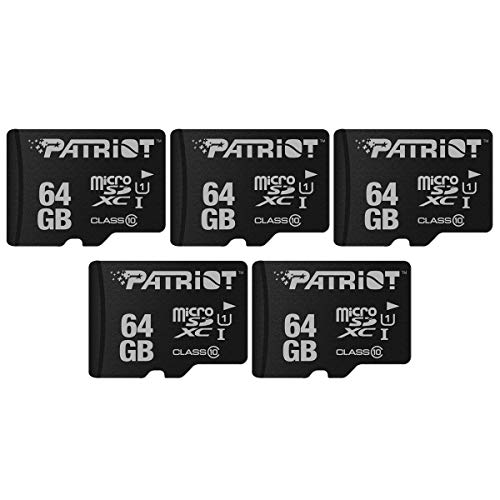 Patriot LX 64GB Micro SD Card - 5 Pack