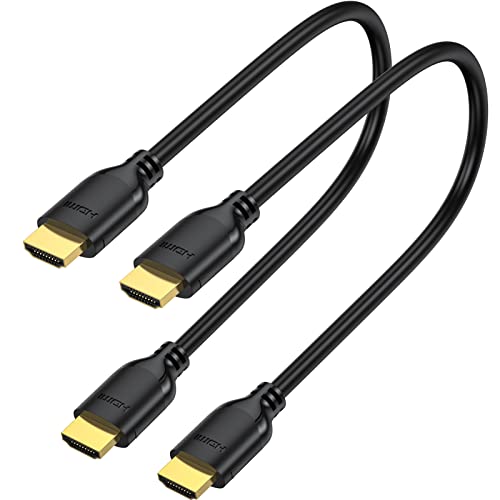 UVOOI 1FT Short HDMI Cable 2-Pack