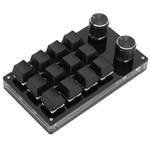 Cryfokt One Handed Programmable Mechanical Keyboard - Full Black