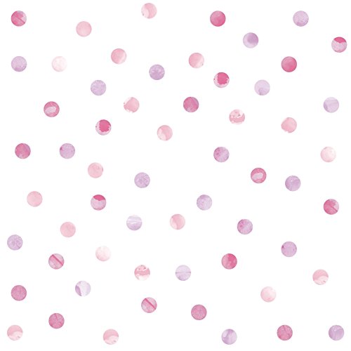 Watercolor Dots Wall Art Kit - Pink