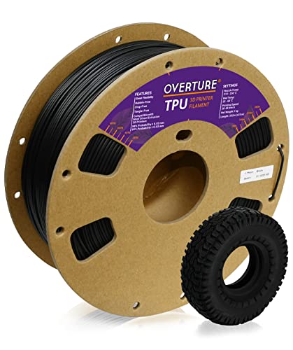 OVERTURE TPU Filament - Soft, Flexible, and Reliable 3D Printing