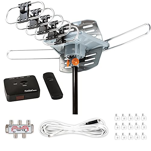 Outdoor HDTV Antenna with 150 Miles Range and Remote Control
