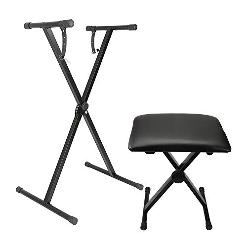 Ktaxon Adjustable Keyboard Stand and Bench Set