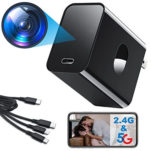 KINGDANS 4K Hidden Camera Charger with WiFi and Night Vision