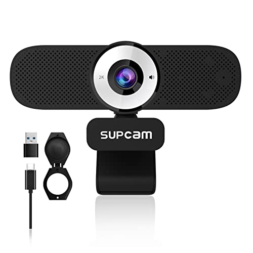 SUPCAM Webcam with Microphone