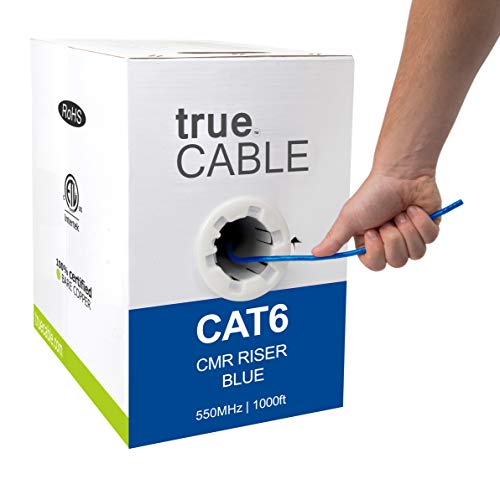 TRUE CABLE Cat6 Riser 1000ft Ethernet Cable