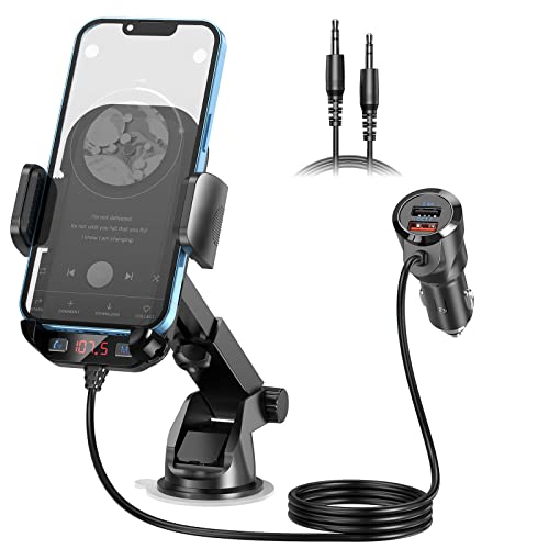 Magift Bluetooth Car Adapter with Phone Holder