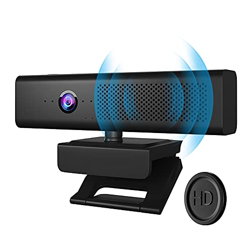 Versatile Full HD 1080P Computer Camera with Microphones and Speaker