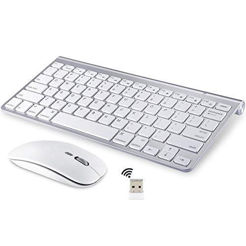 Wireless Keyboard and Mouse for iMac MacBook (2.4GHz)