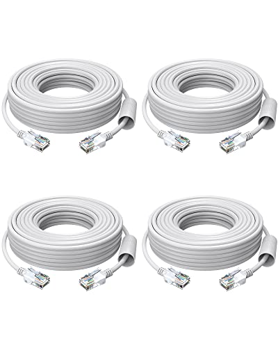 ZOSI 4-Pack Cat5e Cable - High Speed Ethernet Cable for Security Cameras