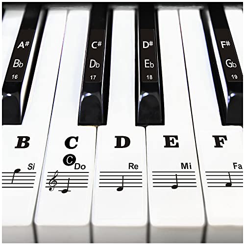 Piano Keyboard Stickers - Easy Learning Tool for Beginners