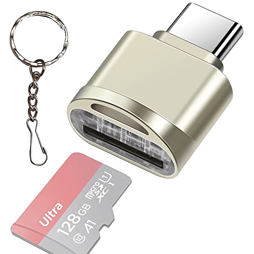 Type C Micro SD/TF Card Reader with Keychain