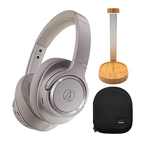 Audio-Technica ATH-SR50BT Bluetooth Wireless Over-Ear Headphones Bundle