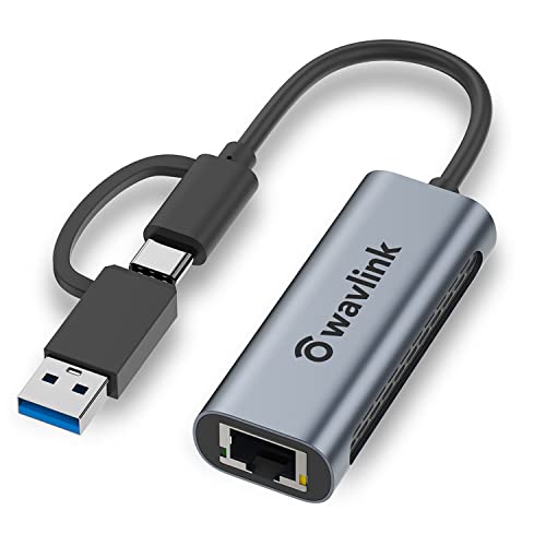 WAVLINK 2-in-1 USB C to 2.5G Ethernet Adapter