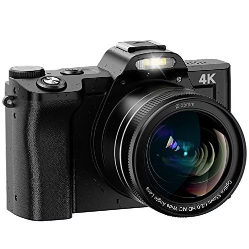 Bifevsr 4K Digital Camera with WiFi and Wide Angle Lens