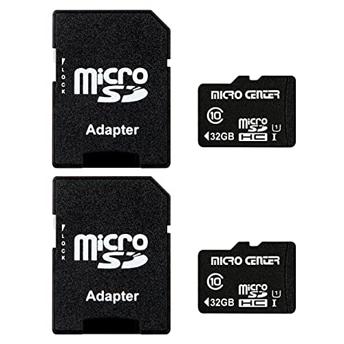 Micro Center 32GB Micro SDHC Flash Memory Card - 2 Pack