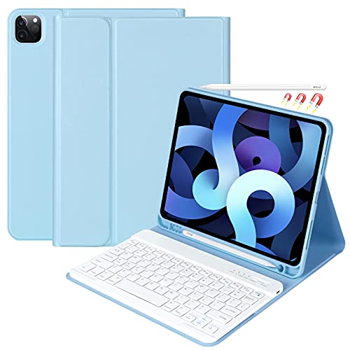 iPad Pro 11 Keyboard Case with Pencil Holder and Bluetooth Keyboard