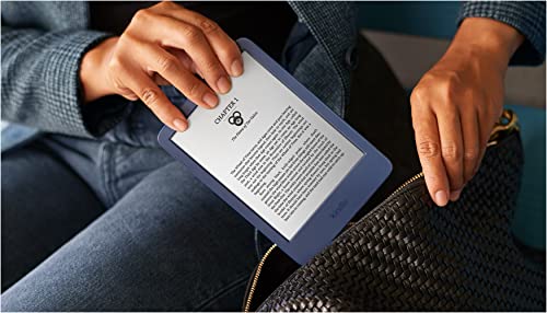 Kindle (2022 release) - Compact, High-Resolution E-reader - Denim