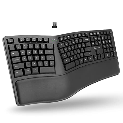 X9 Ergonomic Wireless Keyboard with Wrist Rest