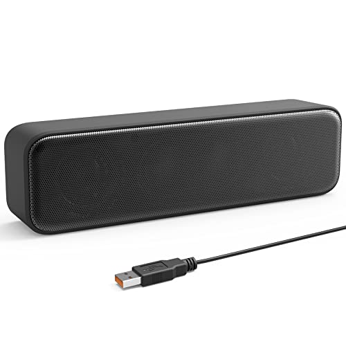 USB Computer/Laptop Speaker with Stereo Sound & Enhanced Bass