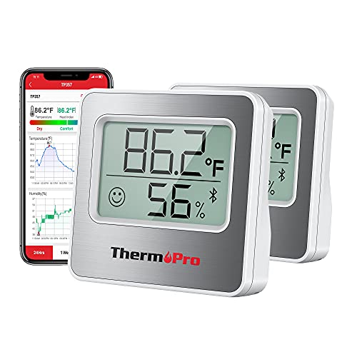 ThermoPro TP357 Bluetooth Hygrometer Room Thermometer