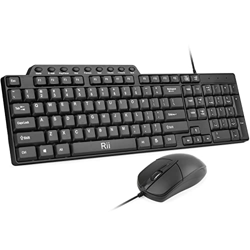 Rii RK203 Basic Keyboard and Mouse Combo Set