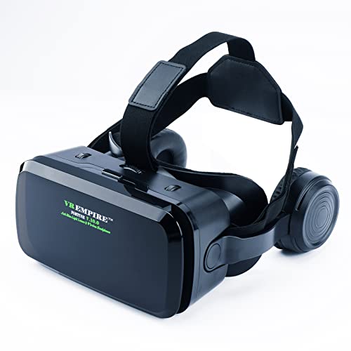 Virtual Reality Headset with 120°FOV and Anti-Blue-Light Lenses