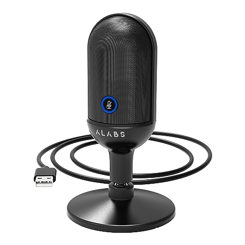 ALABS Condenser Podcast Microphone for Computer, Mac, Smartphone, PS4 and PS5