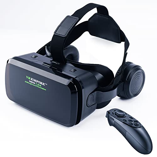 3D VR Headset with Anti-Blue-Light Lenses