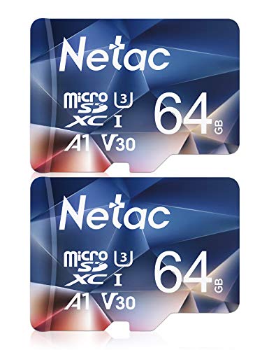 Netac Micro SD Card 64GB 2 Packs