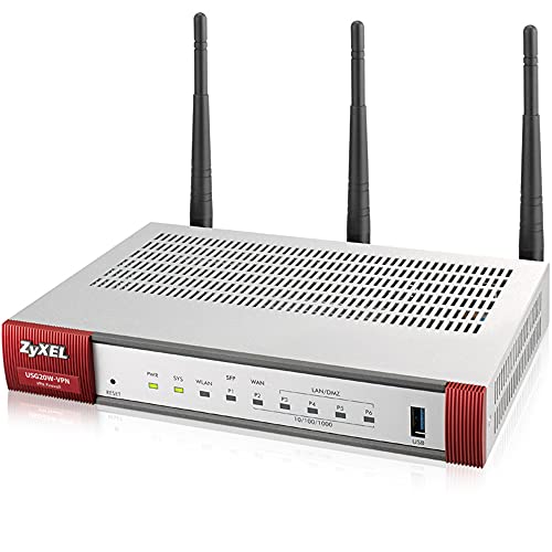 ZyXEL VPN Firewall with 1 WAN, 1 SFP, 4 LAN/DMZ Gigabit Ports and 802.11ac/n WiFi