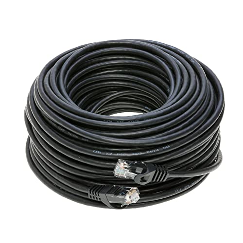 200ft Black Cat5e Ethernet Network Patch Cable