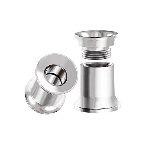BIG GAUGES Surgical Steel Double Flared Piercing Jewelry
