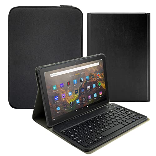 Fire HD 10 Keyboard Case - Protective Cover with Detachable Bluetooth Keyboard