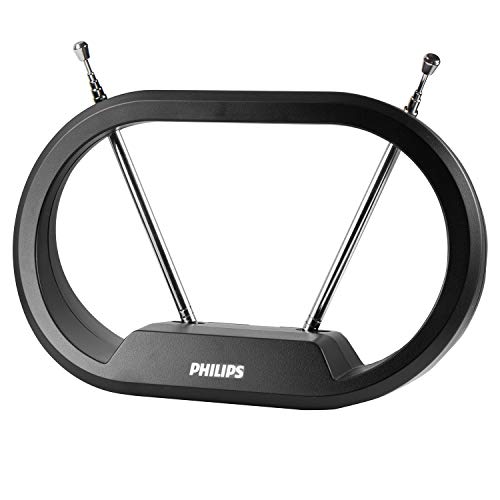 Philips Modern Loop Rabbit Ears Indoor TV Antenna